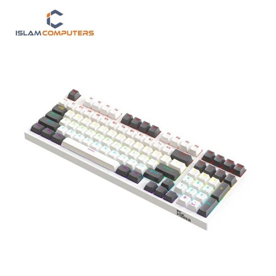 Pc Power K98 RGB White & Gray Wired Mechanical Gaming Keyboard