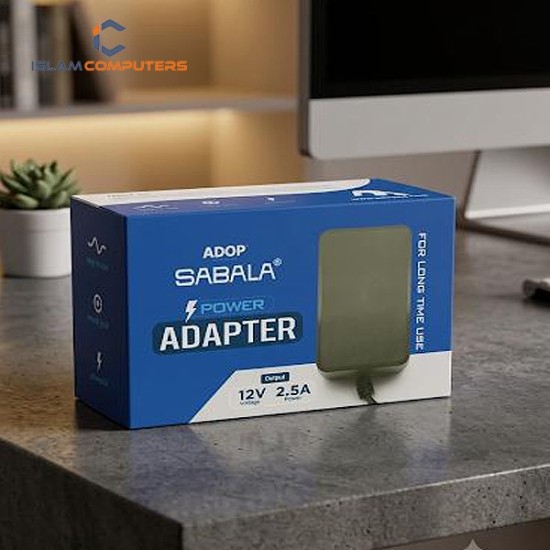 Sabala 12V 2.5A Power Adapter | High-Quality AC/DC Power Supply Charger for CCTV, Router, LED Strip & Electronics