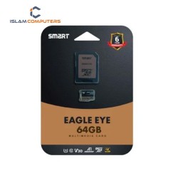 Smart Eagle Eye 64GB Micro SDXC UHS-I U3 Class10 Memory Card with Adapter