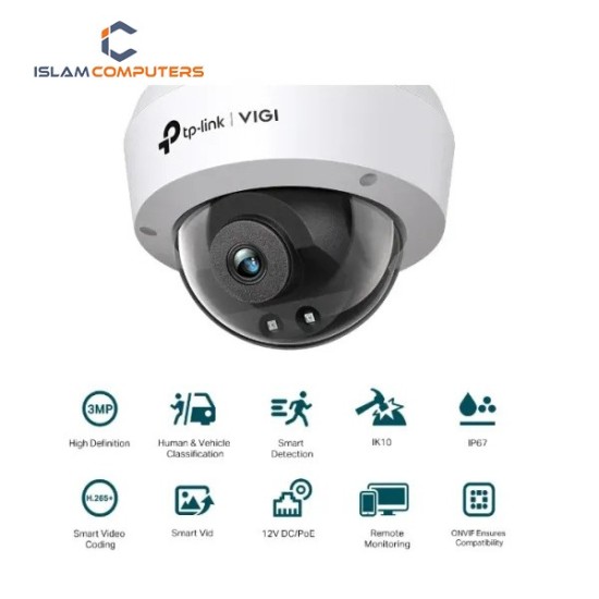 TP-Link VIGI C230I (2.8MM) 3MP IR Dome Network IP Camera